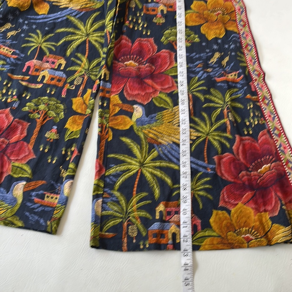 FARM RIO PRINTED WIDE-LEG PANTS SIZE S MULTICOLOR NWT SOLD OUT - Picture 13 of 14